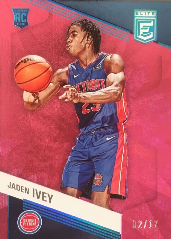 Jaden Ivey 2022 Elite #243 FOTL Pink /17 Rookie RAW