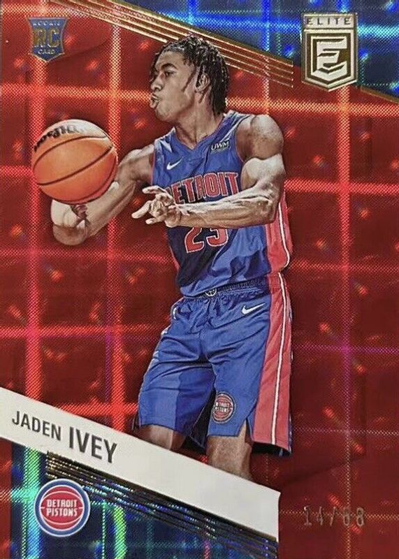 Jaden Ivey 2022 Elite #243 Asia Hyper Red /88 Rookie PSA 10