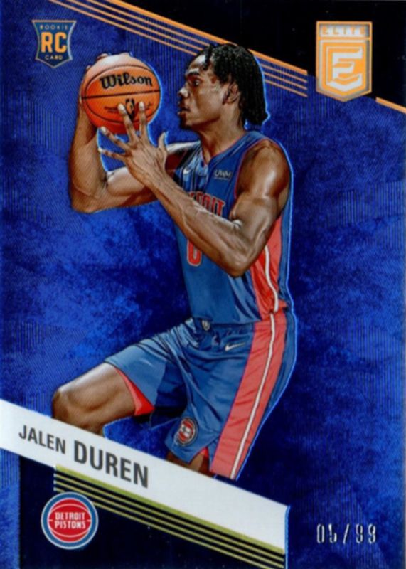 Jalen Duren 2022 Elite #228 Blue /99 Rookie RAW