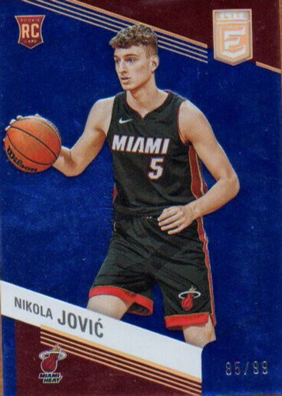 Nikola Jovic 2022 Elite #247 Blue /99 Rookie RAW
