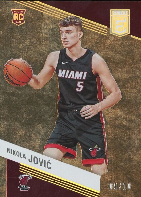 Nikola Jovic 2022 Elite #247 Gold /10 Rookie RAW