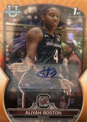 2022 Bowman Chrome University #5 Prospect Autographs - Orange Shimmer Refractor /25 (1st)