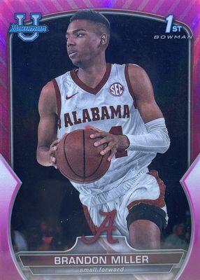 2022 Bowman Chrome University #80 Pink Refractor (1st)