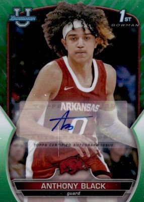 2022 Bowman Chrome University #58 Prospect Autographs - Green Refractor /99 (1st)