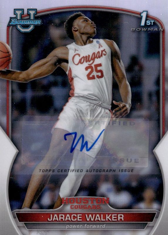 Jarace Walker 2022 Bowman Chrome University #14 Prospect Autographs - Refractor /499 (1st) PSA 10