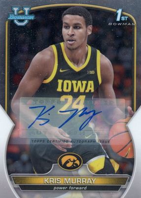 2022 Bowman Chrome University #71 Prospect Autographs (1st)