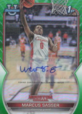 2022 Bowman Chrome University #93 Prospect Autographs - Green Refractor /99 (1st)