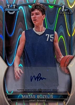 2022 Bowman Chrome University #84 Prospect Autographs - RayWave Refractor /199 (1st)