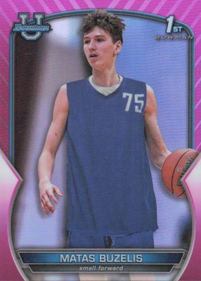 2022 Bowman Chrome University #84 Pink Refractor (1st)
