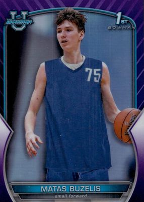 2022 Bowman Chrome University #84 Purple Refractor /399 (1st)