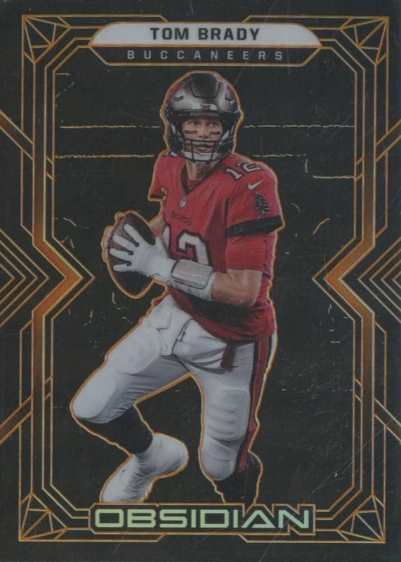 Tom Brady 2022 Obsidian #90 Electric Etch Orange /75 SGC 9.5