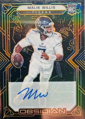 2022 Obsidian #102 Rookie Autographs - Electric Etch Orange /75