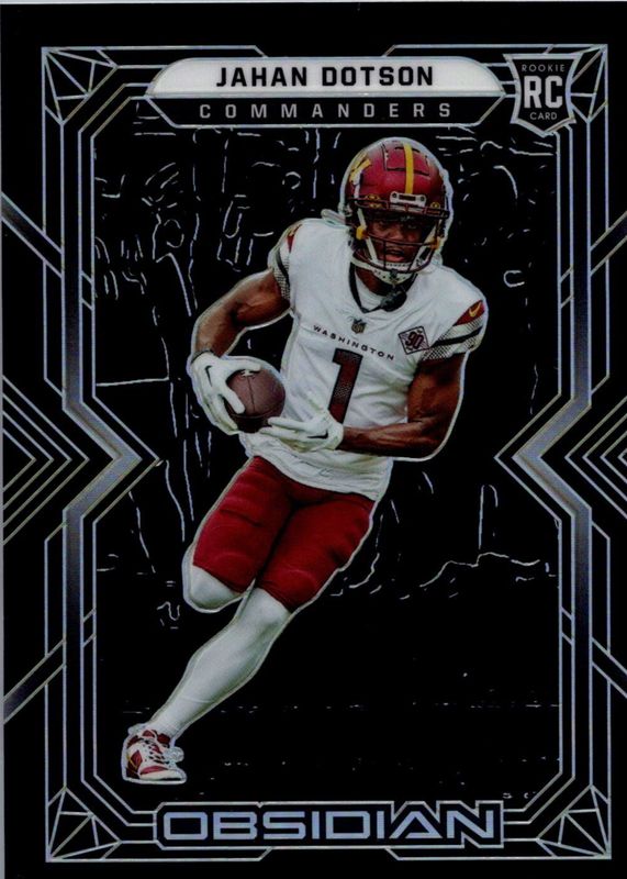 Jahan Dotson 2022 Obsidian #114 Base Rookie RAW