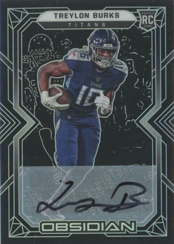 Treylon Burks 2022 Obsidian #115 Rookie Autographs (/199) Rookie SGC 10