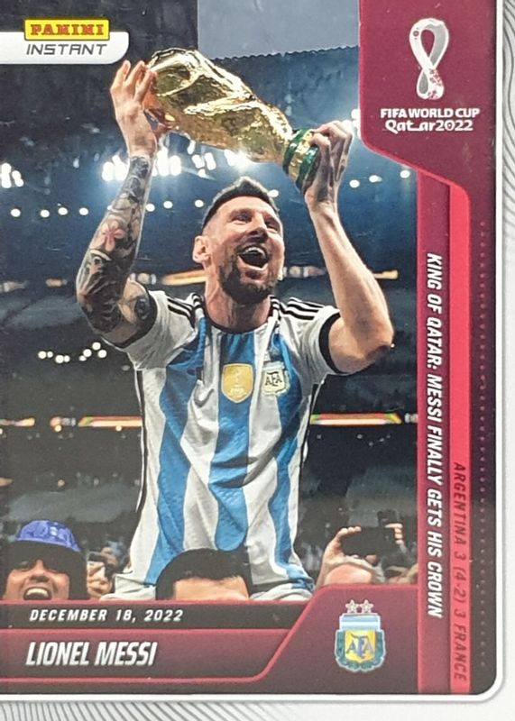 Lionel Messi 2022 Panini Instant World Cup #118 Base (Print Run: 22,081)