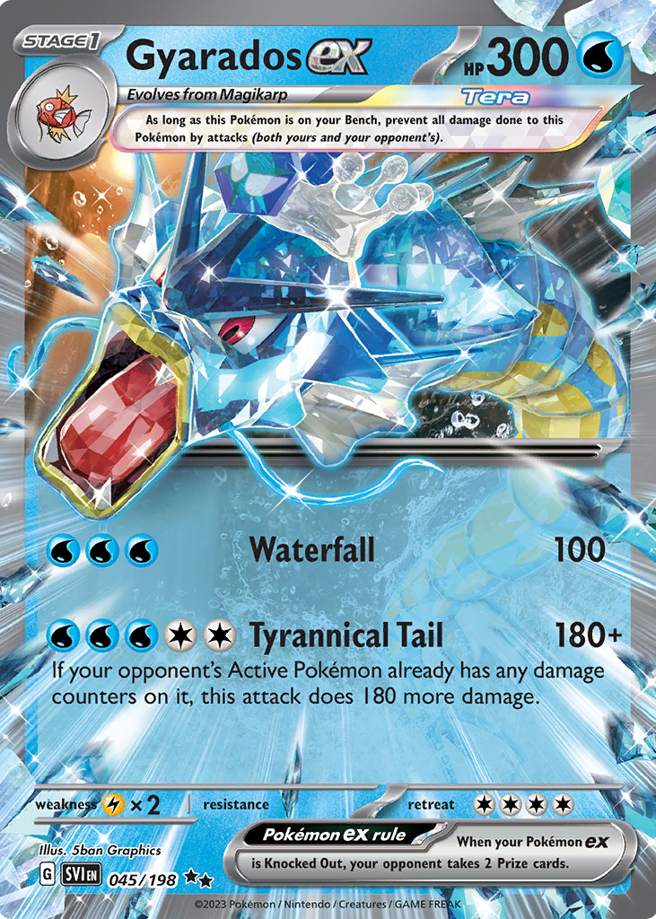 Gyarados ex 2023 Scarlet u0026 Violet #045/198 Double Rare Price Guide - Sports  Card Investor