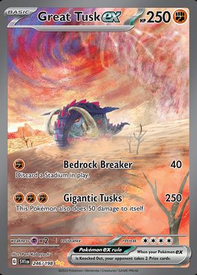 Great Tusk ex 2023 Japanese Scarlet & Violet: Shiny Treasure