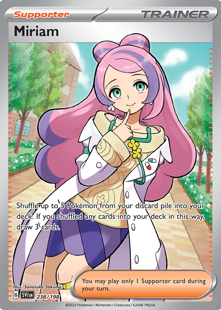 Miriam 2023 Scarlet & Violet #238/198 Ultra Rare (Full Art) Price Guide -  Sports Card Investor