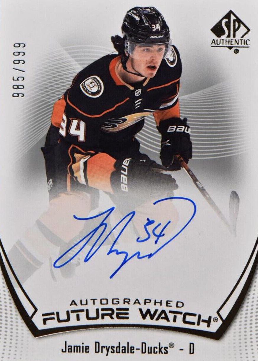 Jamie Drysdale 2021 SP Authentic #132 Future Watch Auto /999 Price
