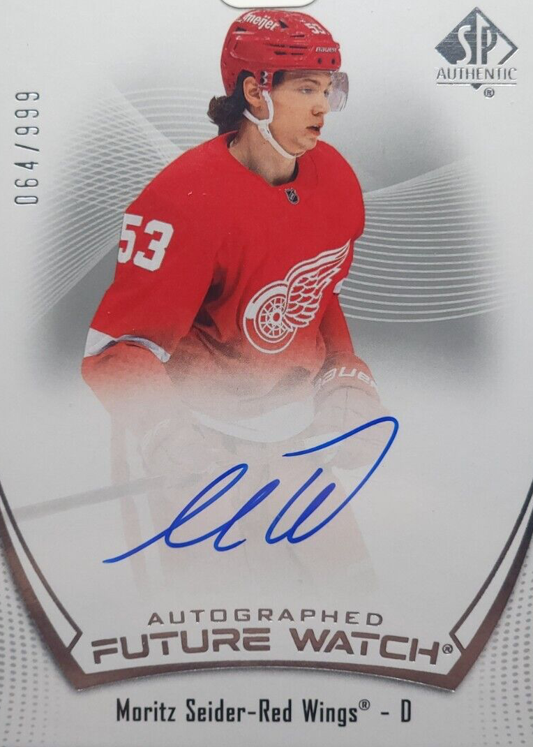Moritz Seider 2021 SP Authentic #135 Future Watch Auto /999 Price