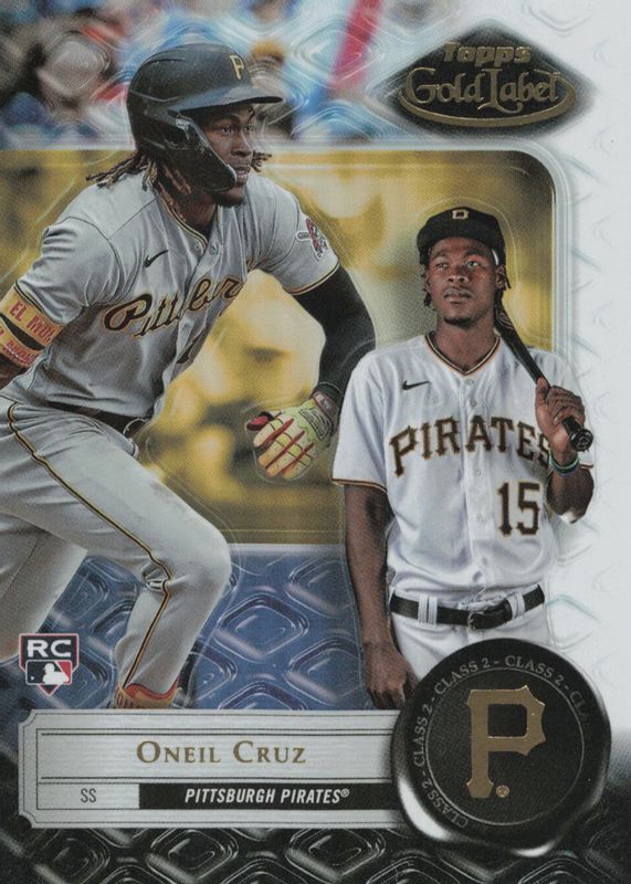 Oneil Cruz 2022 Topps Gold Label #95 Class 2 - Black Rookie RAW