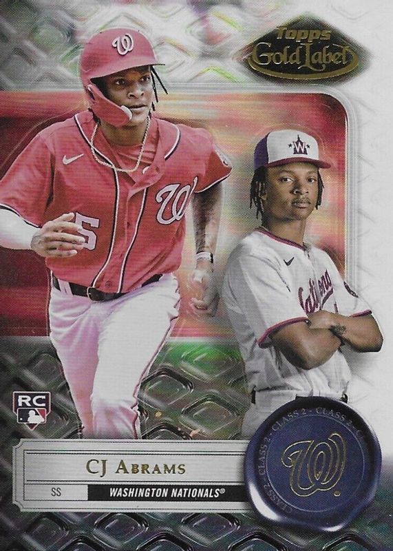 CJ Abrams 2022 Topps Gold Label #38 Class 2 Rookie BGS 9.5