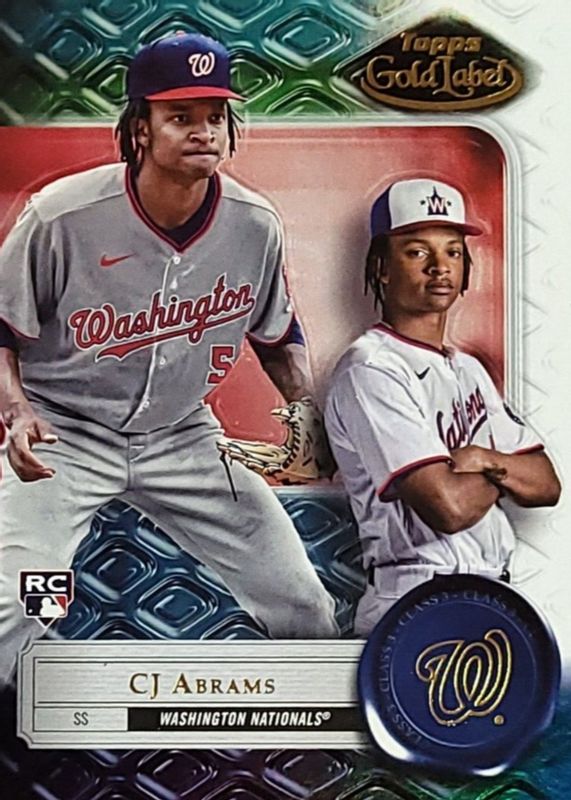 CJ Abrams 2022 Topps Gold Label #38 Class 3 Rookie SGC 10