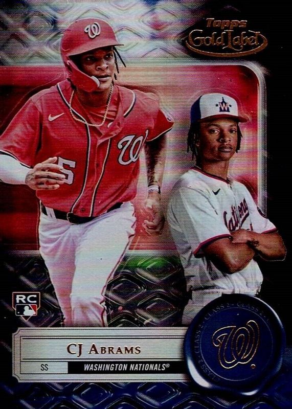 CJ Abrams 2022 Topps Gold Label #38 Class 2 - Black Rookie SGC 10