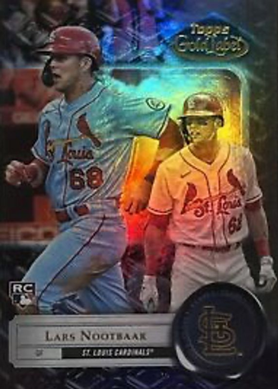 Lars Nootbaar 2022 Topps Gold Label #18 Class 3 - Black Rookie PSA 10