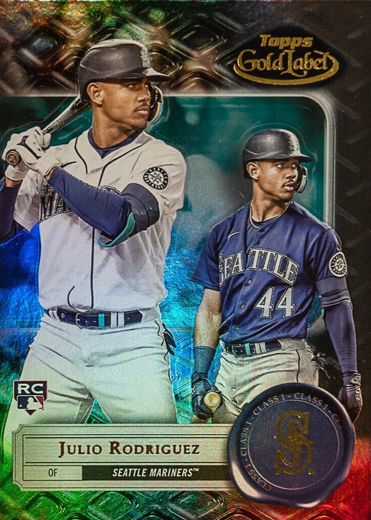 Julio Rodriguez 2022 Topps Gold Label #4 Class 1 - Black Price 