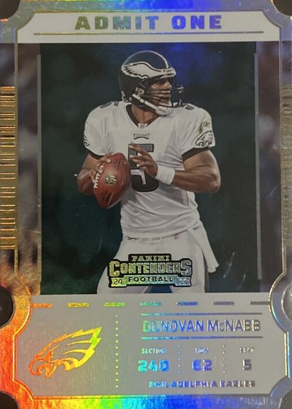 Donovan McNabb 2022 Contenders #AO-DMC Admit One /(SSP) BGS 9.5