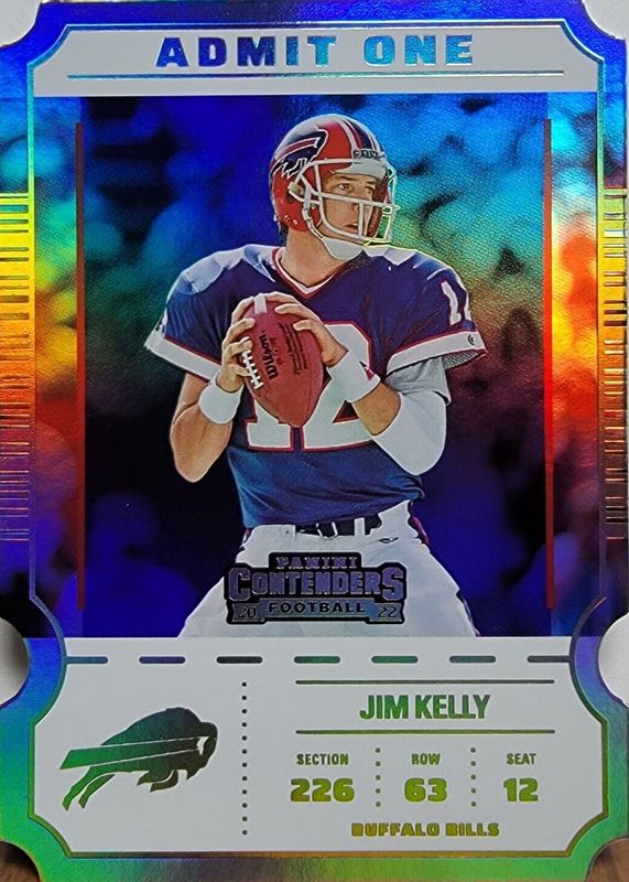 Jim Kelly 2022 Contenders #AO-JKE Admit One /(SSP) PSA 9