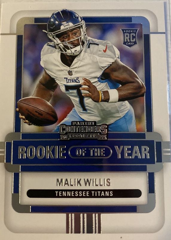 Malik Willis 2022 Contenders #ROY-MWI Rookie of the Year Contenders PSA 10