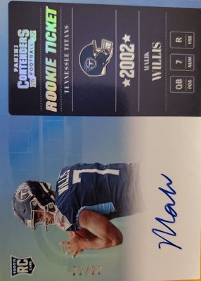 2022 Contenders #02RT-MWI 2002 Rookie Ticket Auto /22