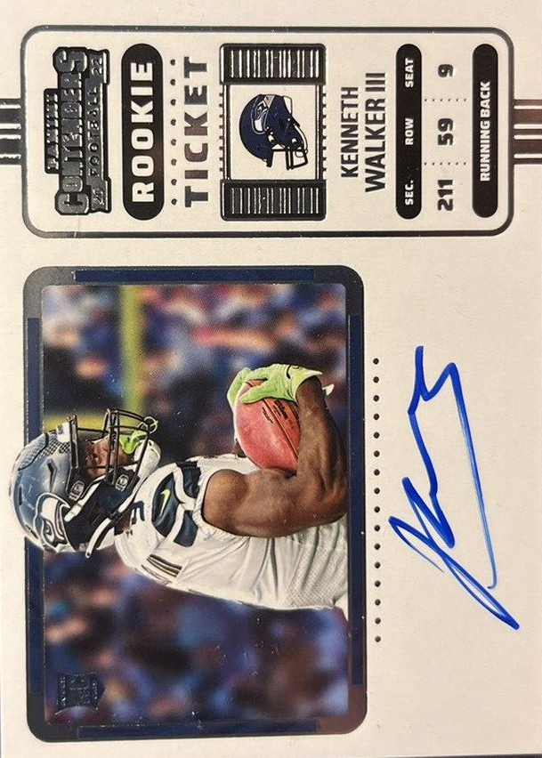 2022 Panini Score Kenneth Walker III Rookie Autograph | eBay
