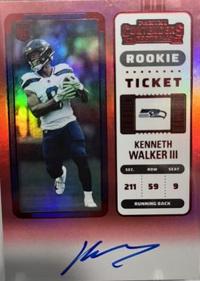 2022 Contenders #126 Rookie Ticket Auto - Red Zone Ticket