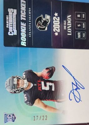 2022 Contenders #02RT-DLO 2002 Rookie Ticket Auto /22