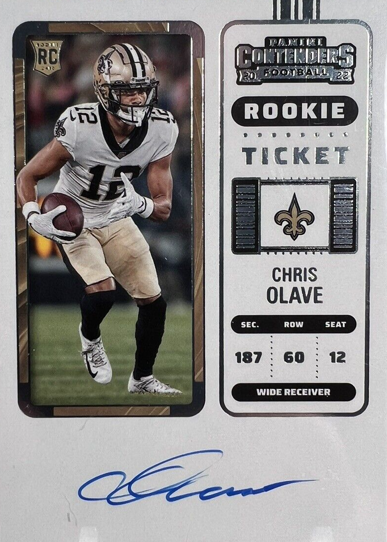 Chris Olave 2022 Panini Select Rookie Signatures Prizm AUTO