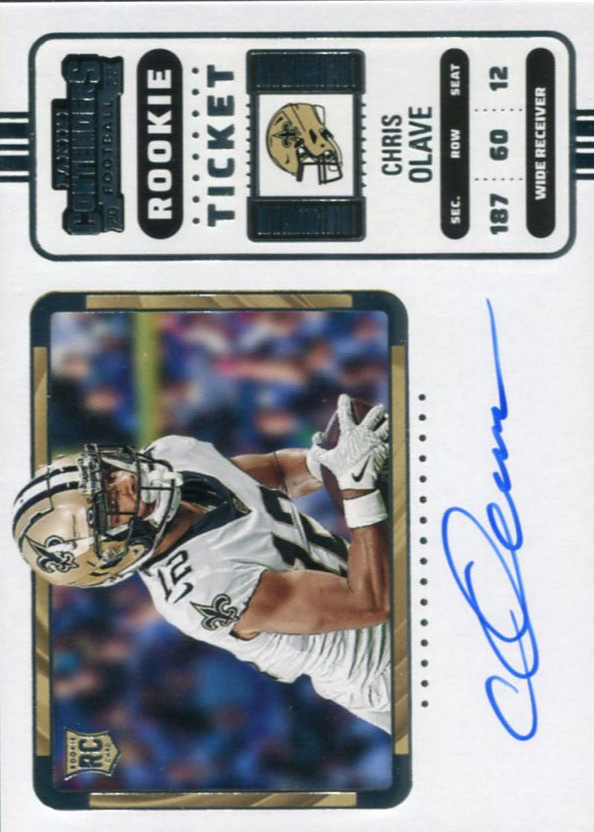 Chris Olave 2022 Contenders #109 Rookie Ticket Auto Variation RAW Price  Guide - Sports Card Investor