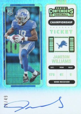 2022 Contenders #124 Rookie Ticket Auto - Championship Ticket /49