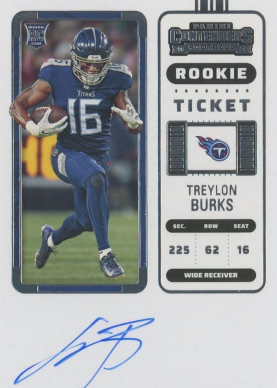 Treylon Burks 2022 Contenders #137 Rookie Ticket Auto Rookie PSA 10