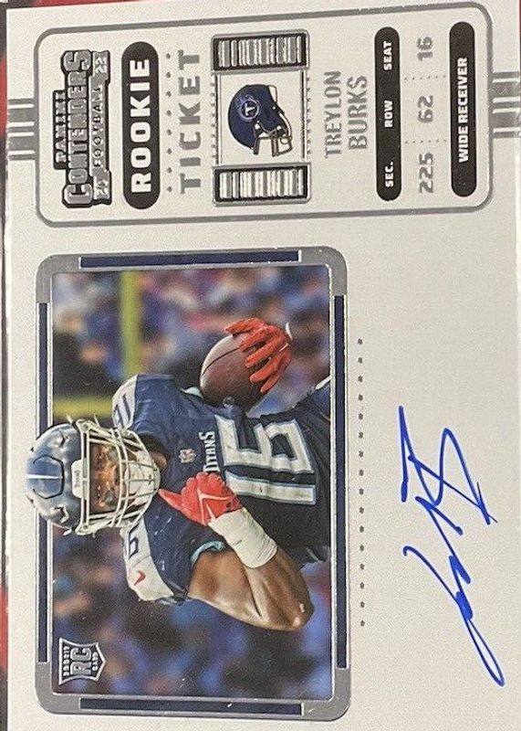 Treylon Burks 2022 Contenders #137 Rookie Ticket Auto Variation PSA 10