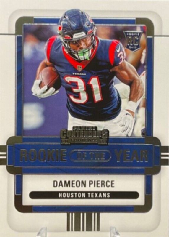 Dameon Pierce 2022 Contenders #ROY-DPI Rookie of the Year Contenders RAW