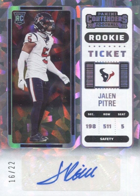 2022 Contenders #164 Rookie Ticket Auto - Cracked Ice Ticket /22