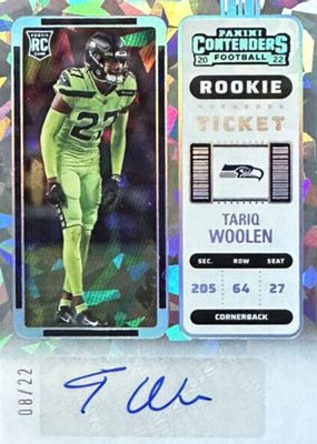 2022 Contenders #223 Rookie Ticket Auto - Cracked Ice Ticket /22