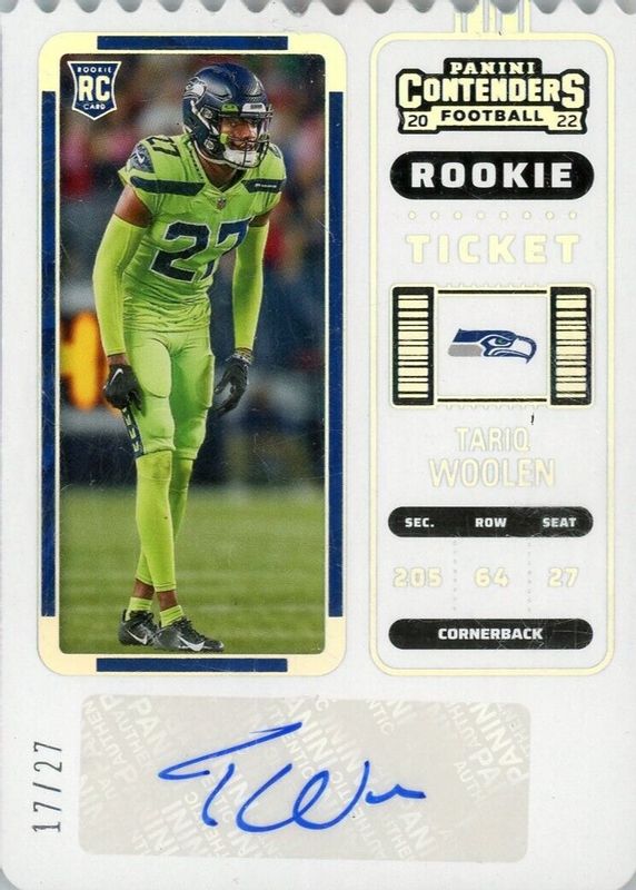 2022 Contenders #223 Rookie Ticket Auto - Stub (/27)