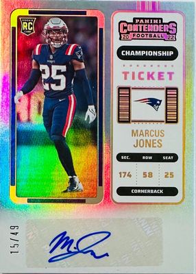 2022 Contenders #190 Rookie Ticket Auto - Championship Ticket /49