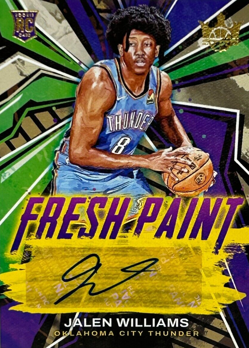 Jalen Williams 2022 Court Kings #19 Fresh Paint Autographs /199 