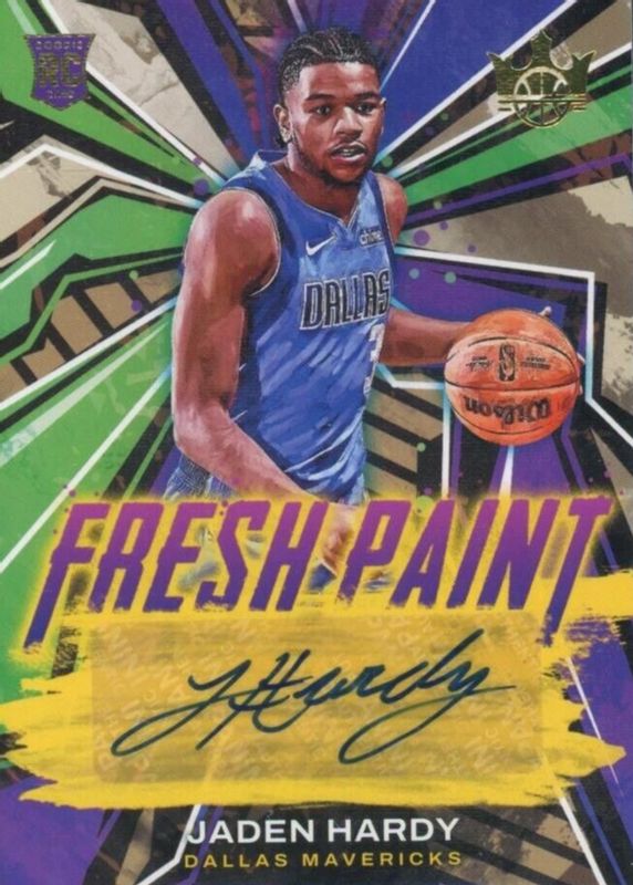 Jaden Hardy 2022 Court Kings #4 Fresh Paint Autographs /199 Rookie PSA 10