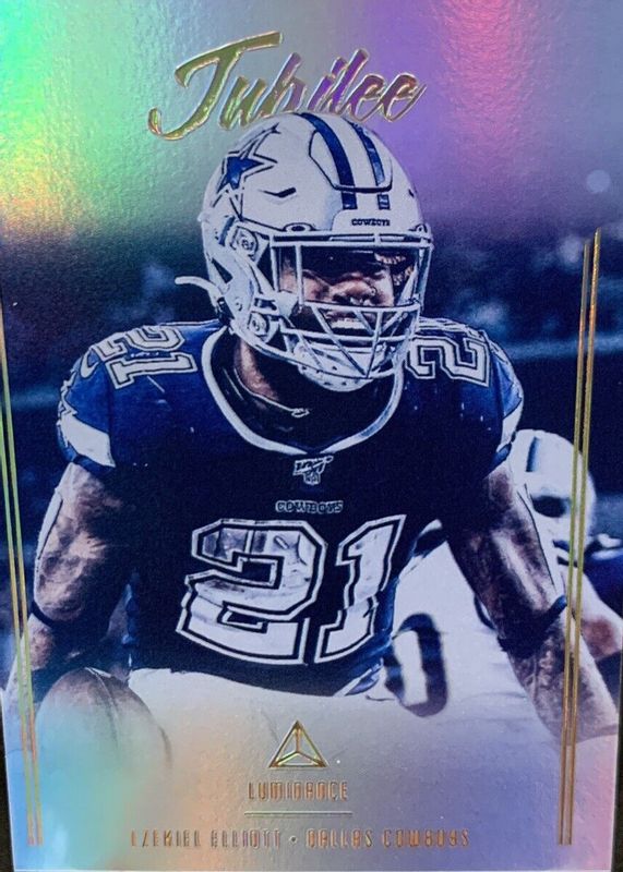 Ezekiel Elliott 2020 Luminance #J15 Jubilee /(SSP) PSA 10